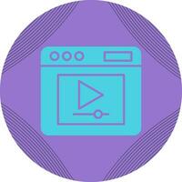 icono de vector de reproductor de video