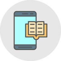 Reading Book  Vector Icon Design