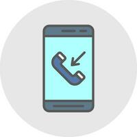 Incoming Call  Vector Icon Design