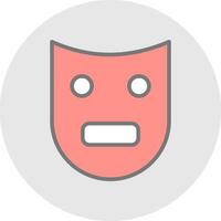 Theatre Mask  Vector Icon Design