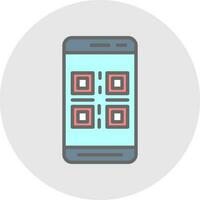 qr código vector icono diseño