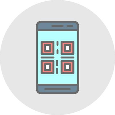 Qr Code  Vector Icon Design