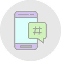 Hastag  Vector Icon Design