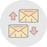 Exchange Mails  Vector Icon Design