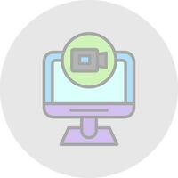 Online Meeting  Vector Icon Design