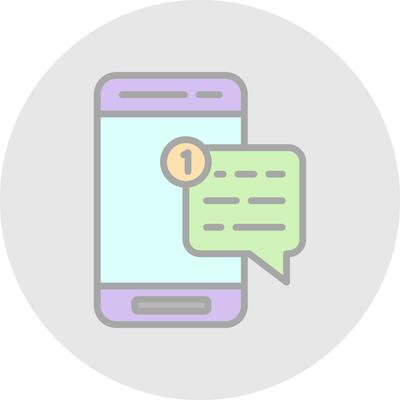 New Message  Vector Icon Design