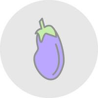 Aubergine Vector Icon Design