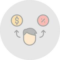 Debt Vector Icon Design