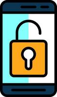 Mobile Unlock  Vector Icon Design