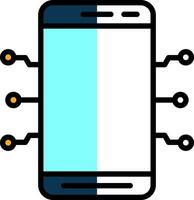 Mobile Technology  Vector Icon Design