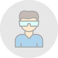 Virtual reality Vector Icon Design