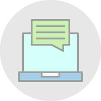 Online Chat Vector Icon Design