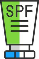 spf vector icono diseño