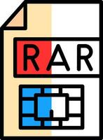 Rar  Vector Icon Design