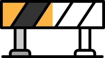 Road Barrier  Vector Icon Design