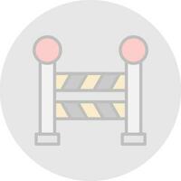 Road Barrier  Vector Icon Design