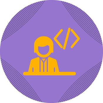 icono de vector de programador