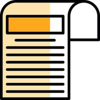 Newspaper Vector Icon Design