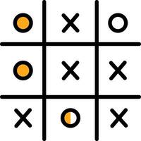 Tic Tac Toe  Vector Icon Design