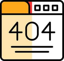 404 Error  Vector Icon Design