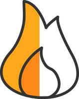 Flame  Vector Icon Design