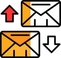 Exchange Mails  Vector Icon Design
