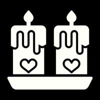 amor velas vector icono