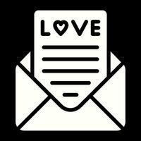 Romantic love letter Vector Icon