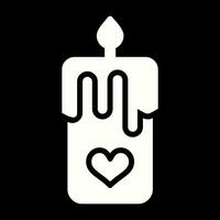 Romantic candle Vector Icon