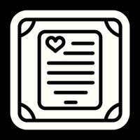 Love poem in a frame Vector Icon