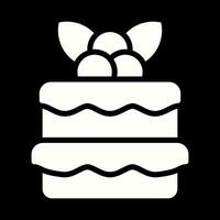 Red velvet cake Vector Icon