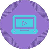 icono de vector de tutorial de vídeo