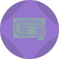 icono de vector de certificado