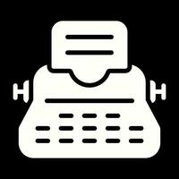 Typewriter Vector Icon