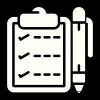 Notepad with pen Vector Icon