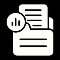 Document Analytics Vector Icon