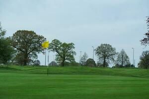 Gorgeous Low Angle View of Local Public Park of Luton England UK photo