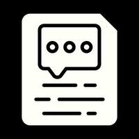 Document Insert Comment Vector Icon