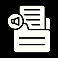 Document Insert Audio Vector Icon