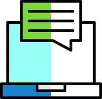 Online Chat Vector Icon Design