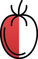 diseño de icono de vector de tomate