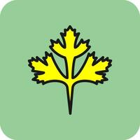 Cilantro Vector Icon Design