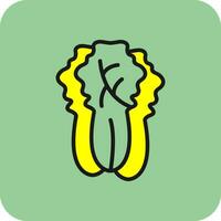 Napa Cabbage Vector Icon Design