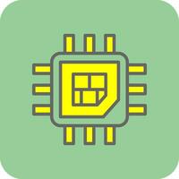 Processor  Vector Icon Design