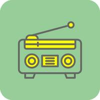 Radio  Vector Icon Design