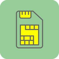 Sim Card  Vector Icon Design