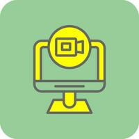 Online Meeting  Vector Icon Design