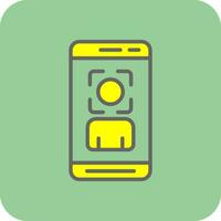 Face Scan  Vector Icon Design