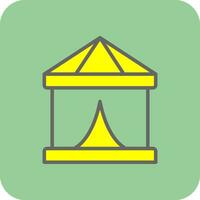 Circus Tent  Vector Icon Design