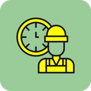 Working Hours  Vector Icon Design